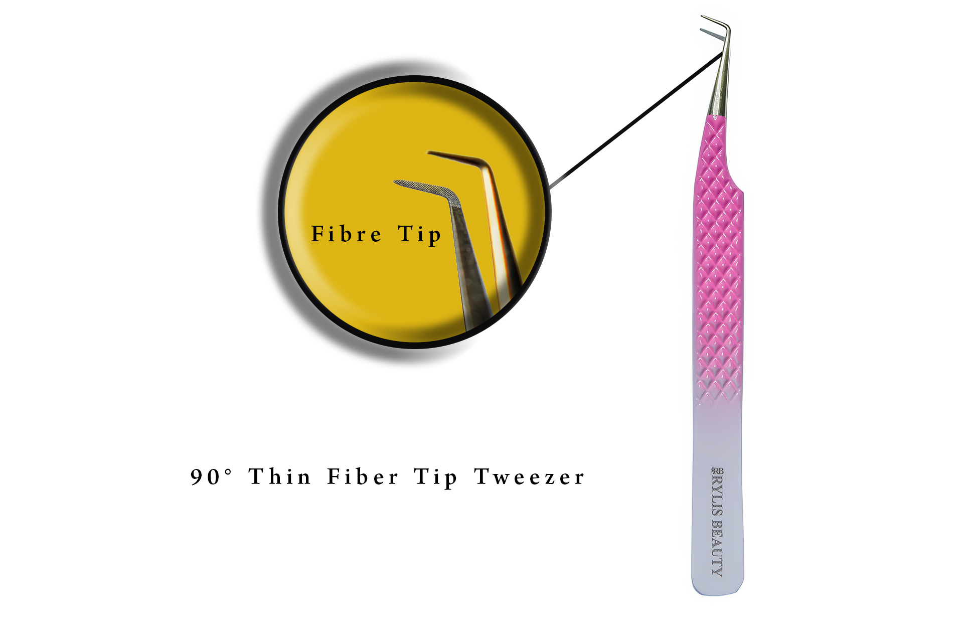 90 Degree Thin Tweezer (Fiber Tip)